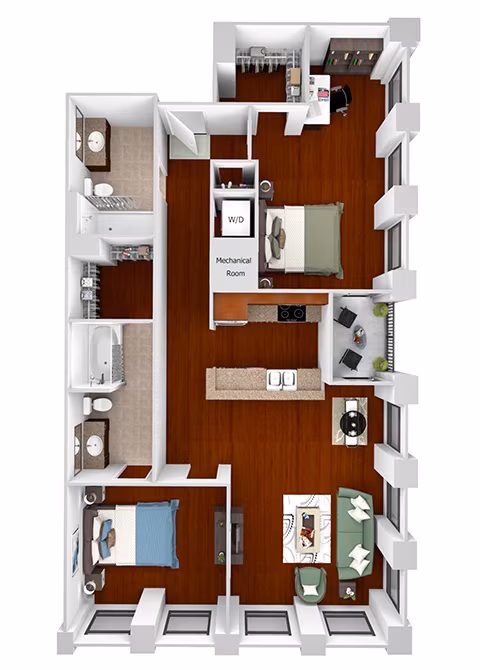 Unit 14-0204 14-0204 floor plan